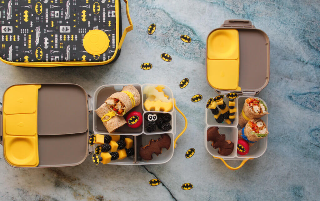 Śniadaniówki do szkoły 2025 6 Sniadaniówka dla pierwszaka z batmanem